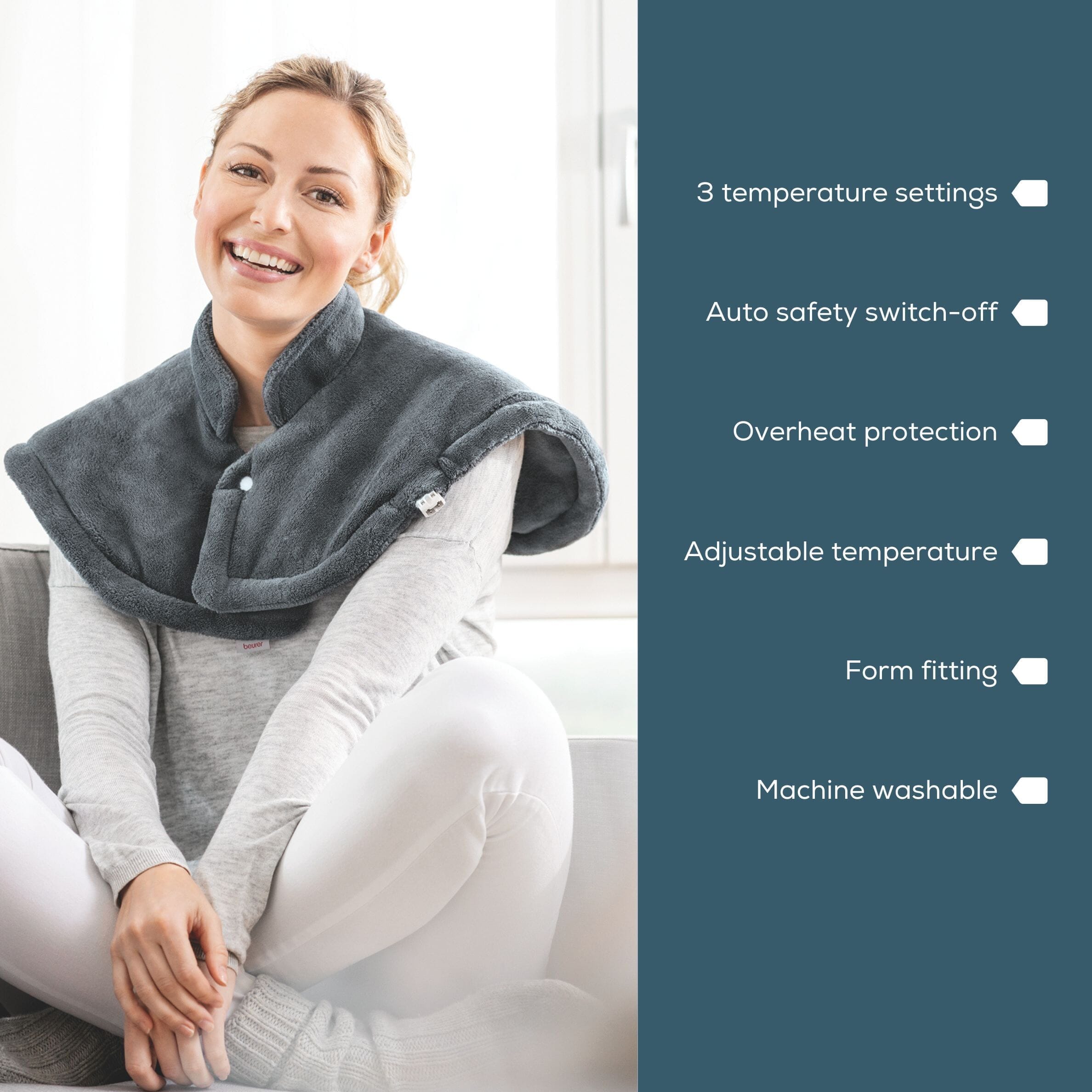 Coussin électrique chauffant pour épaules et nuque Beurer HK54