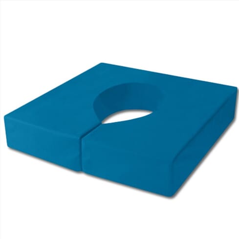 TOYOCC Coussin De Siège Universel en PU, Coussin De Pot, Siège De Coussin De Chaise Rembourré en Éponge pour Chevet, Chaise, Fauteuil Roulant De Douche, Lavable