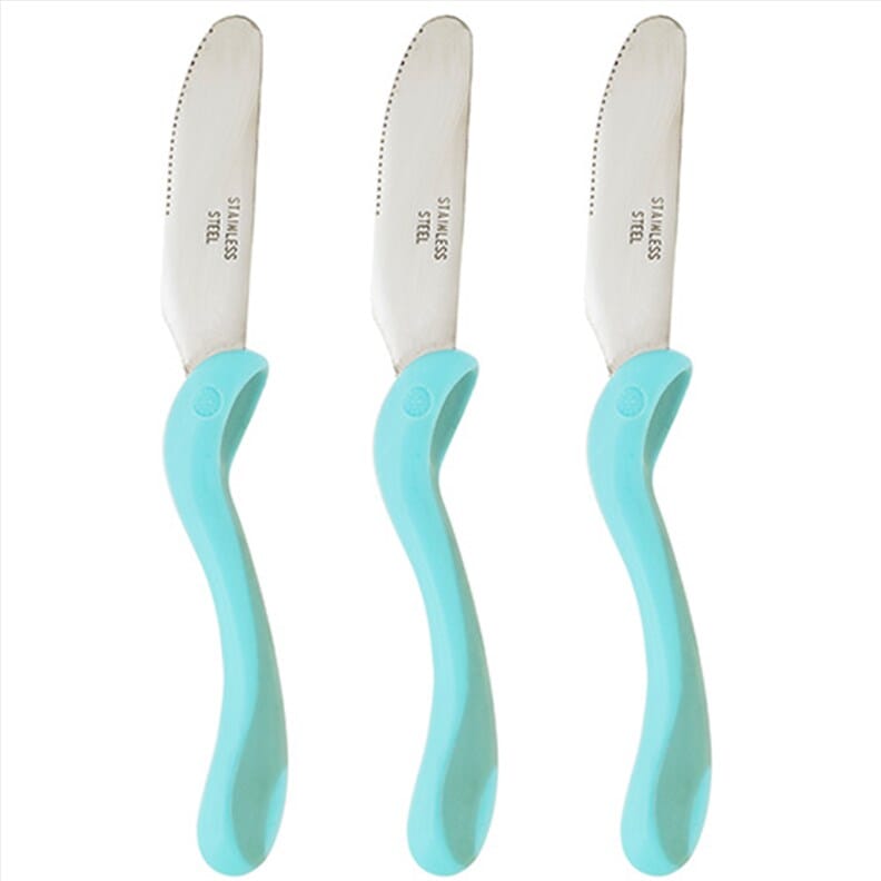 Couteau ergonomique Junior Homecraft - Vert - Lot de 3