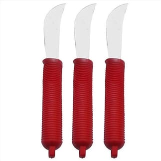 Couteau Rocker Rouge / Lot de 3