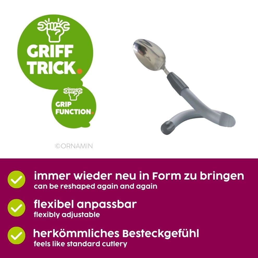 Couverts ergonomiques flexibles