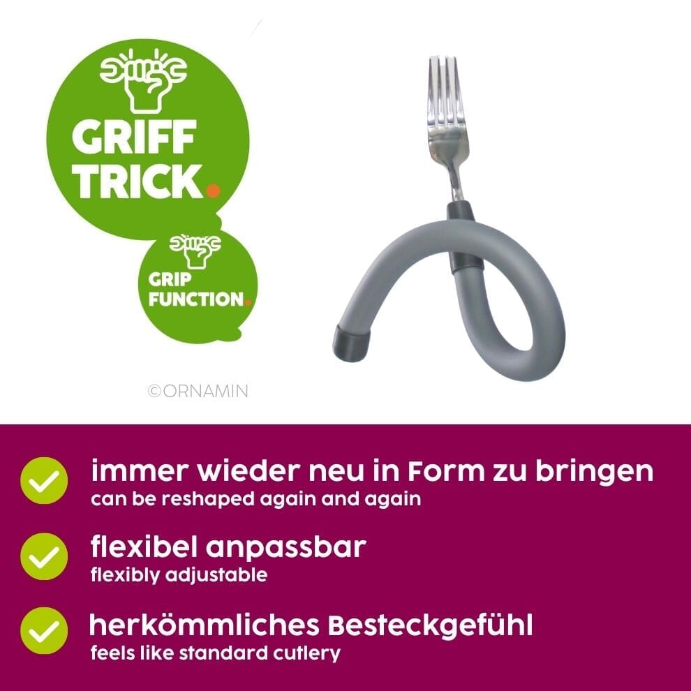 Couverts ergonomiques flexibles