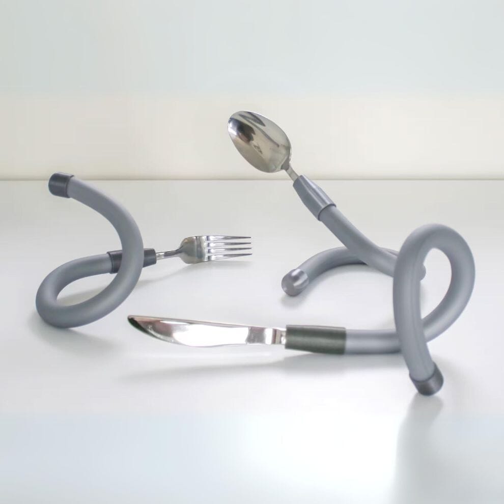 Couverts ergonomiques flexibles