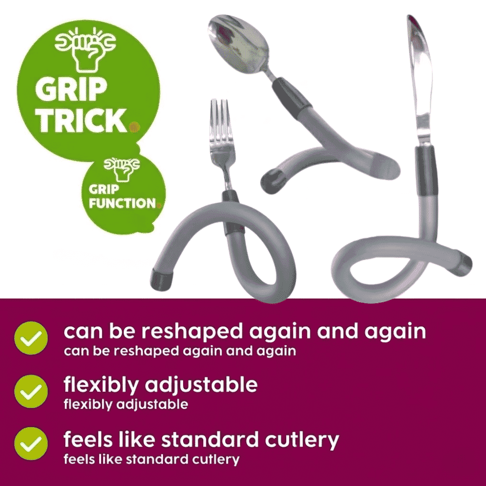 Couverts ergonomiques flexibles