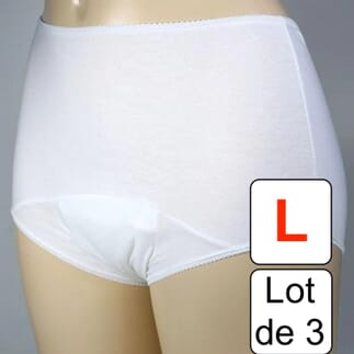 Culotte absorbante pour femme Kylie Taille L - Lot de 3