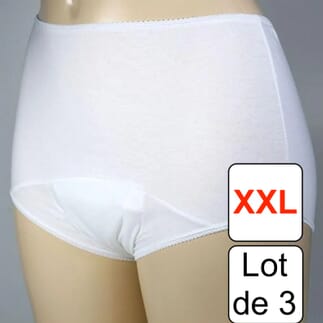 Culotte absorbante pour femme Kylie Taille XXL - Lot de 3