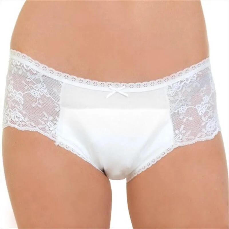 View Culotte en dentelle incontinence Blanc Taille M 1 unité information
