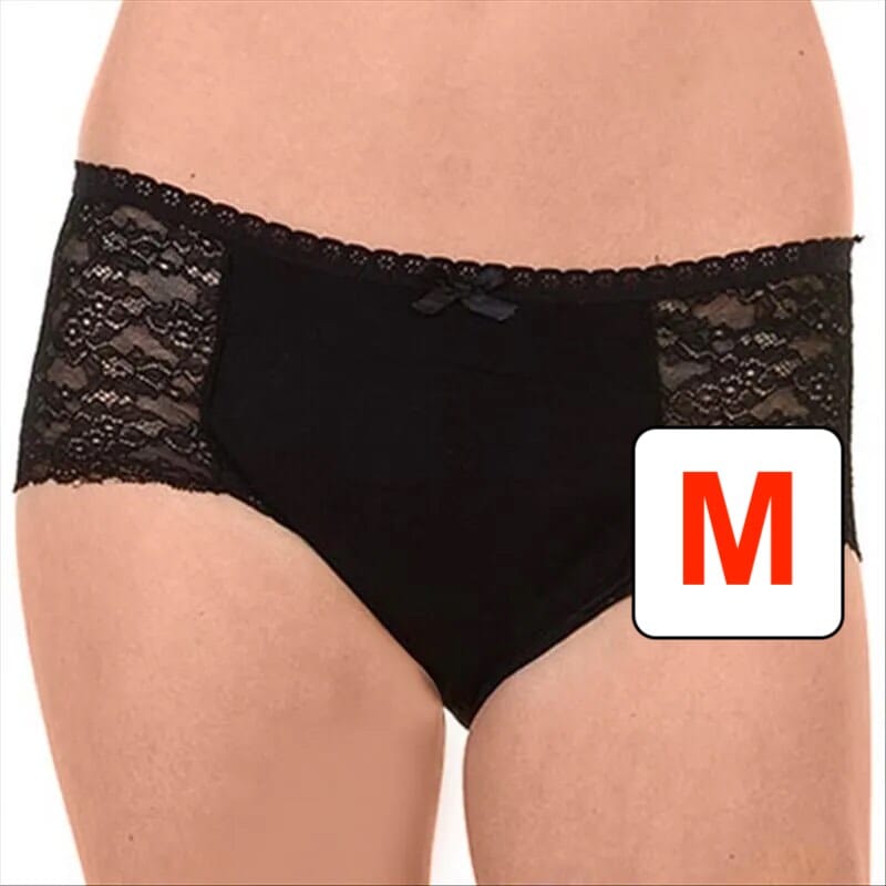 View Culotte en dentelle incontinence Noir Taille M 1 unité information