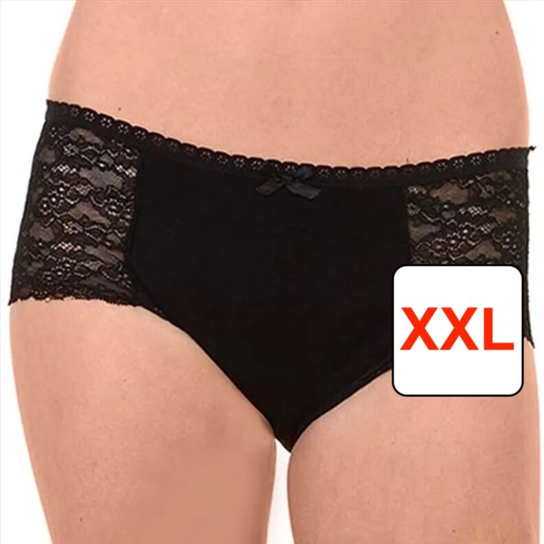 Culotte en dentelle - incontinence - Noir