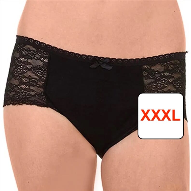 Culotte en dentelle - incontinence - Noir