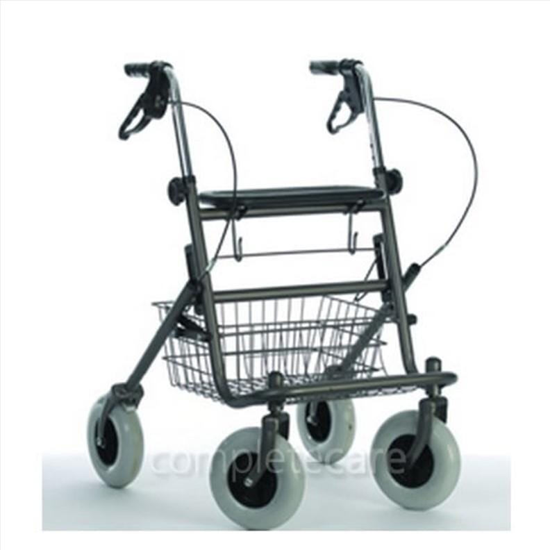 Déambulateur 4 roues avec siège et panier