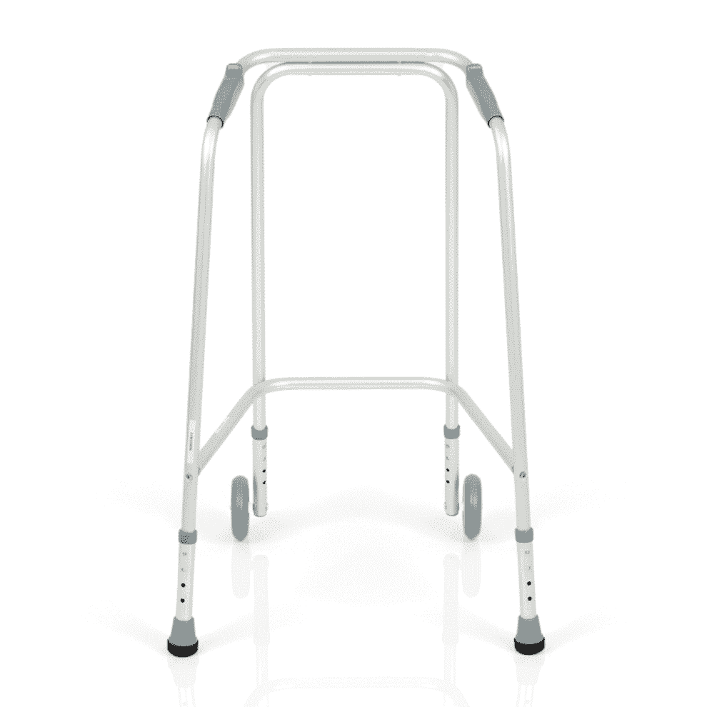 Déambulateur à roulettes réglable en hauteur