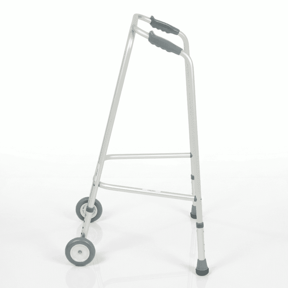 Déambulateur à roulettes réglable en hauteur