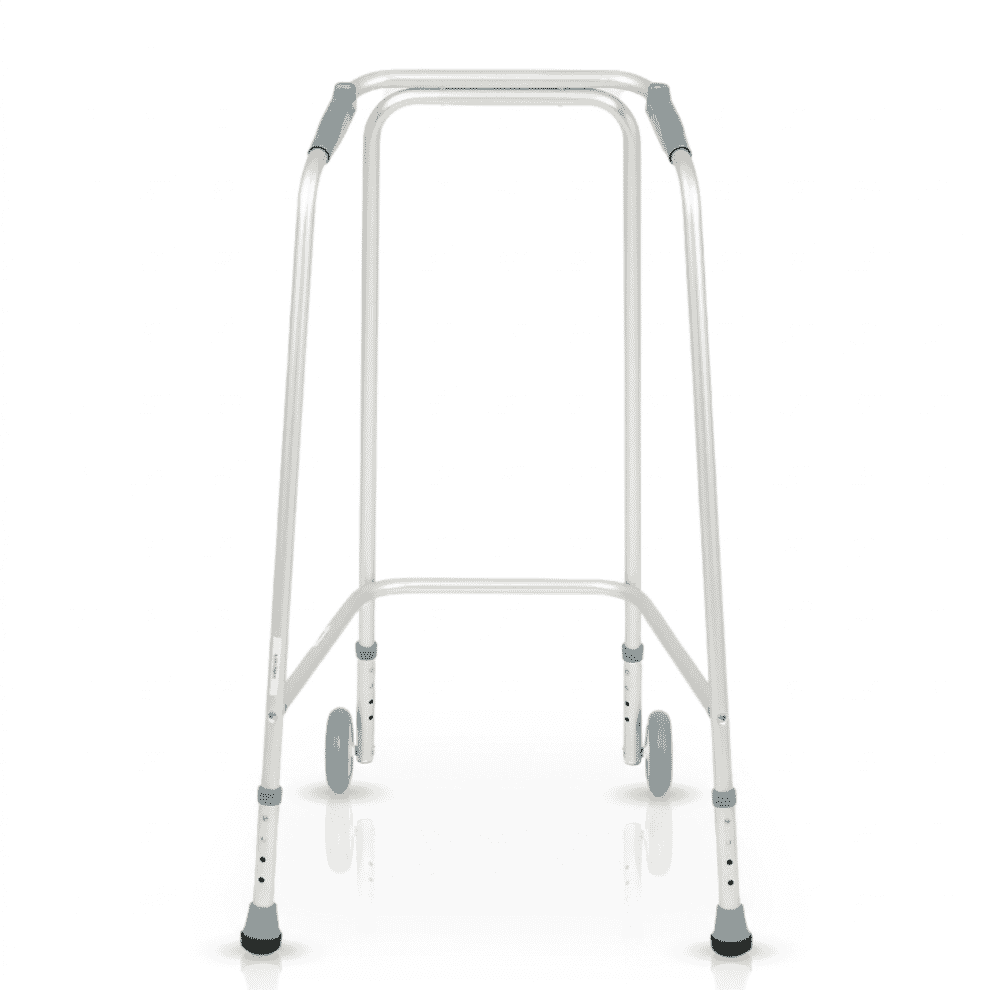 Déambulateur à roulettes réglable en hauteur