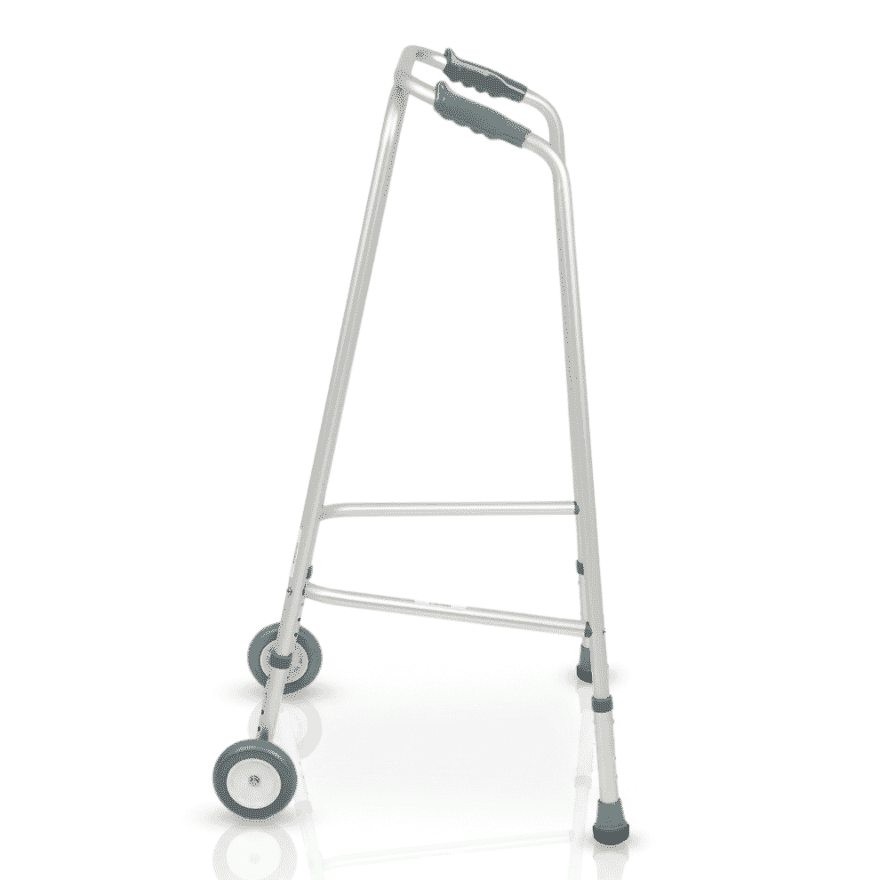 Déambulateur à roulettes réglable en hauteur