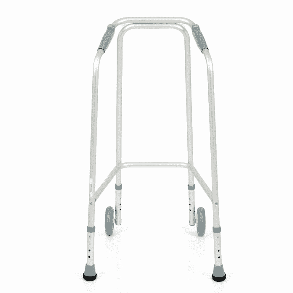 Déambulateur à roulettes réglable en hauteur