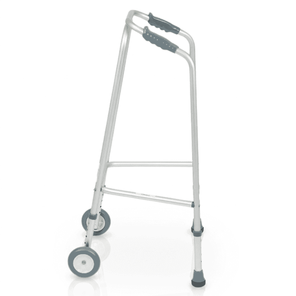 Déambulateur à roulettes réglable en hauteur