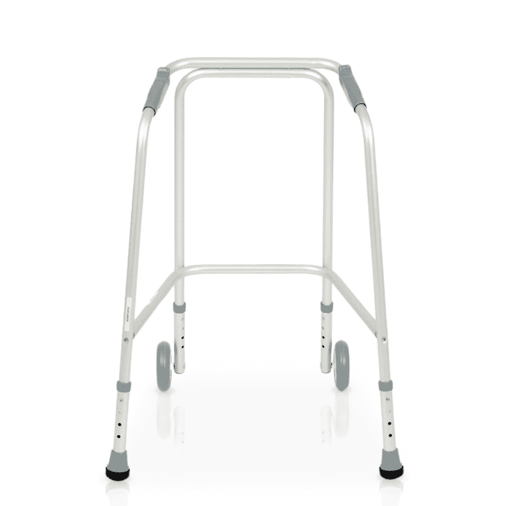 Déambulateur à roulettes réglable en hauteur