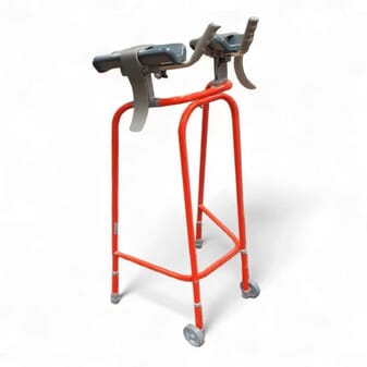 Déambulateur antébrachial à roulettes - Rouge