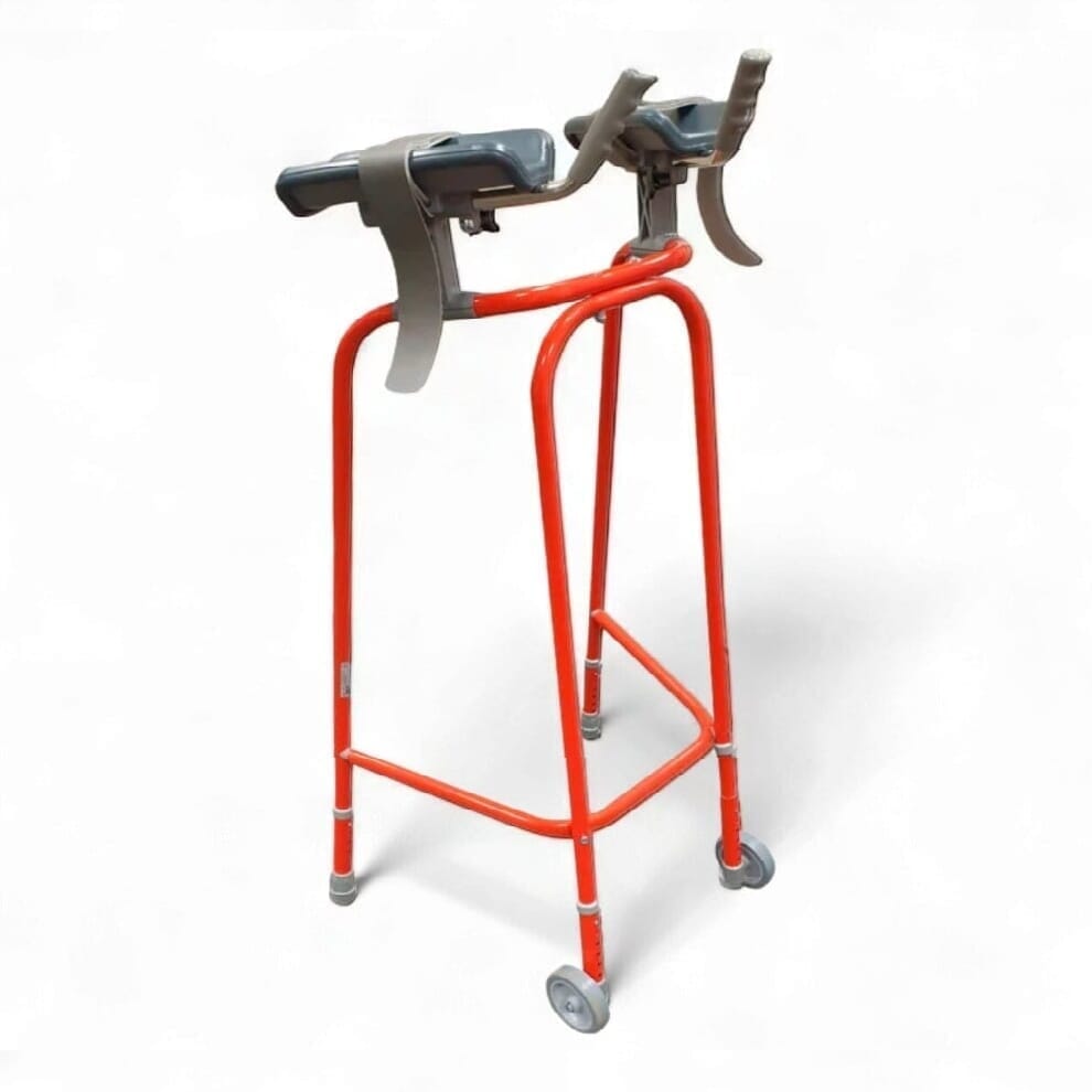 Déambulateur antébrachial à roulettes - Rouge