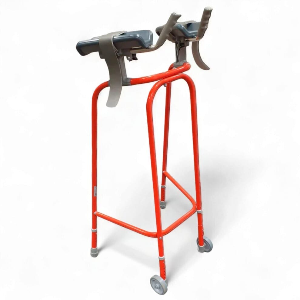 Déambulateur antébrachial à roulettes - Rouge