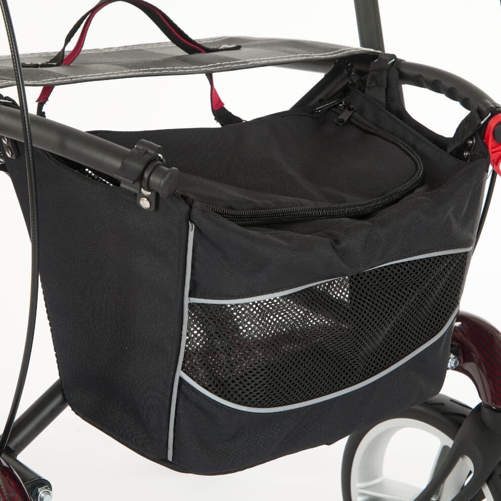 Déambulateur en fibre de carbone Vivus - Rouge