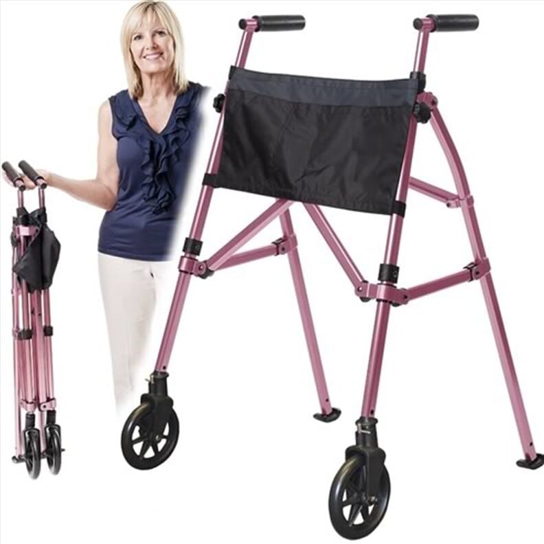 Déambulateur pliable Metro EZ Fold-N-Go - Rose
