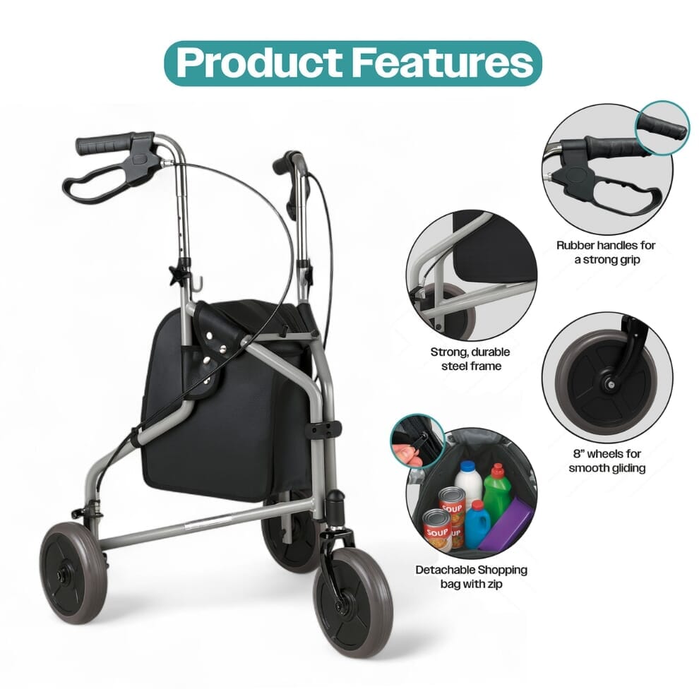 Déambulateur trois roues