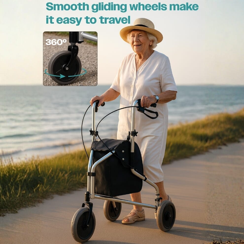 Déambulateur trois roues