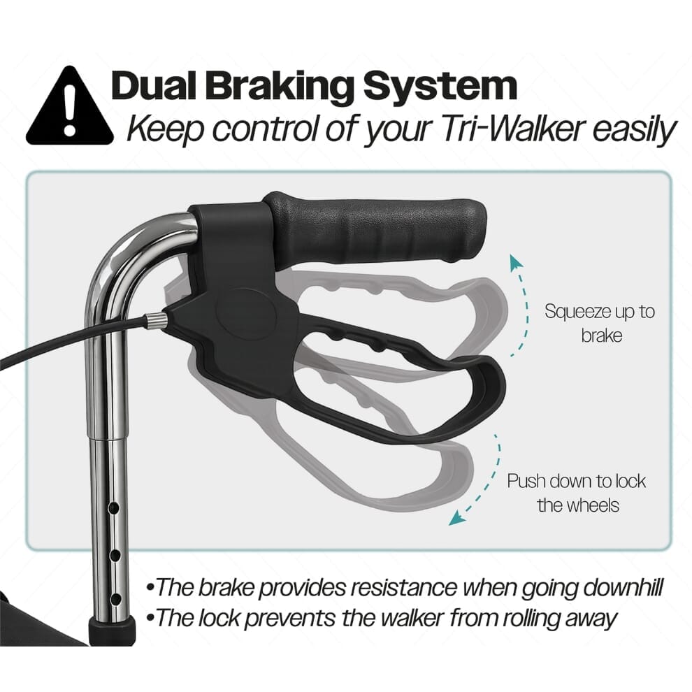 Déambulateur trois roues