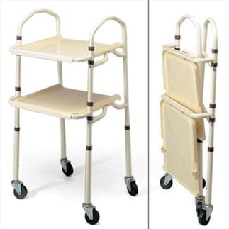 Desserte roulante pliable