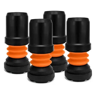 Embout amortissant Flexyfoot - 16mm - Noir Lot de 4