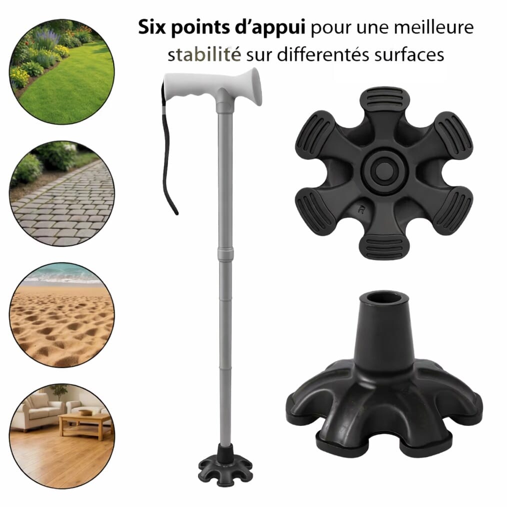 Embout de canne à large base