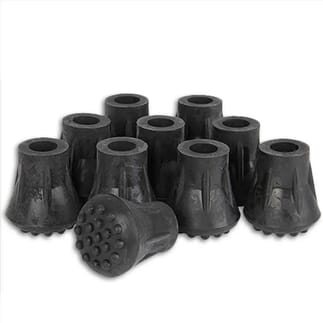 Embout noir en forme de cloche 19 mm / Lot de 10