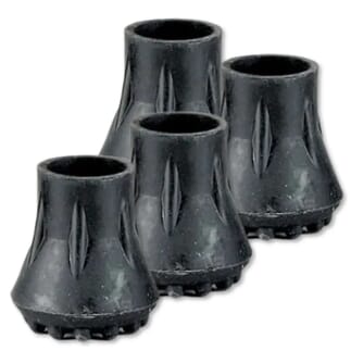 Embout noir en forme de cloche 16 mm / Lot de 4