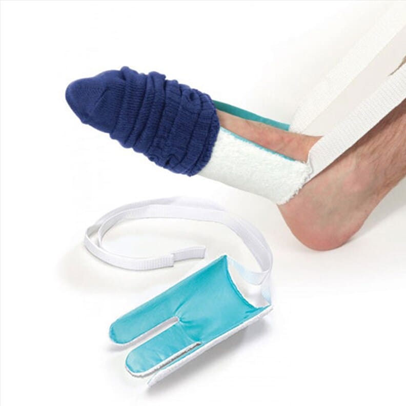 Enfile-chaussettes en tissu éponge