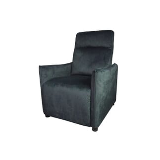 Fauteuil de relaxation Premio Microfibre - Pétrole anthracite