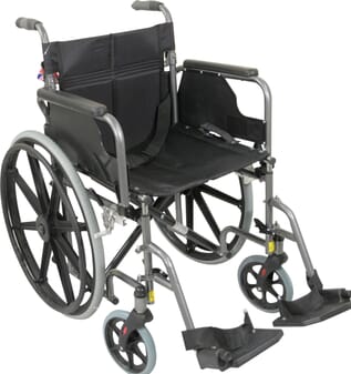 Fauteuil Roulant Deluxe en acier