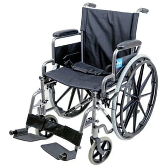 Fauteuil roulant en acier