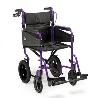 Fauteuil roulant Evasion - Days - Violet Modèle standard : largeur 46 cm