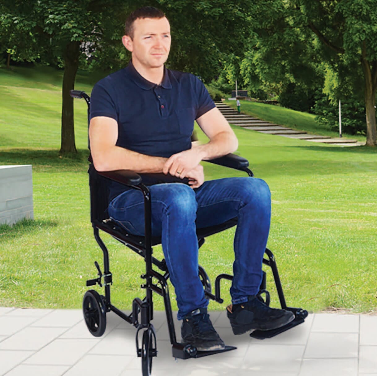 Fauteuil roulant pliable de voyage
