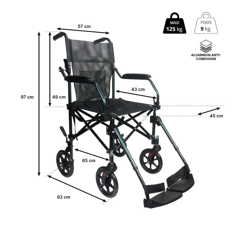 Fauteuil roulant pliable Travelite