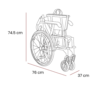 Fauteuil roulant ultra-léger Magnelit