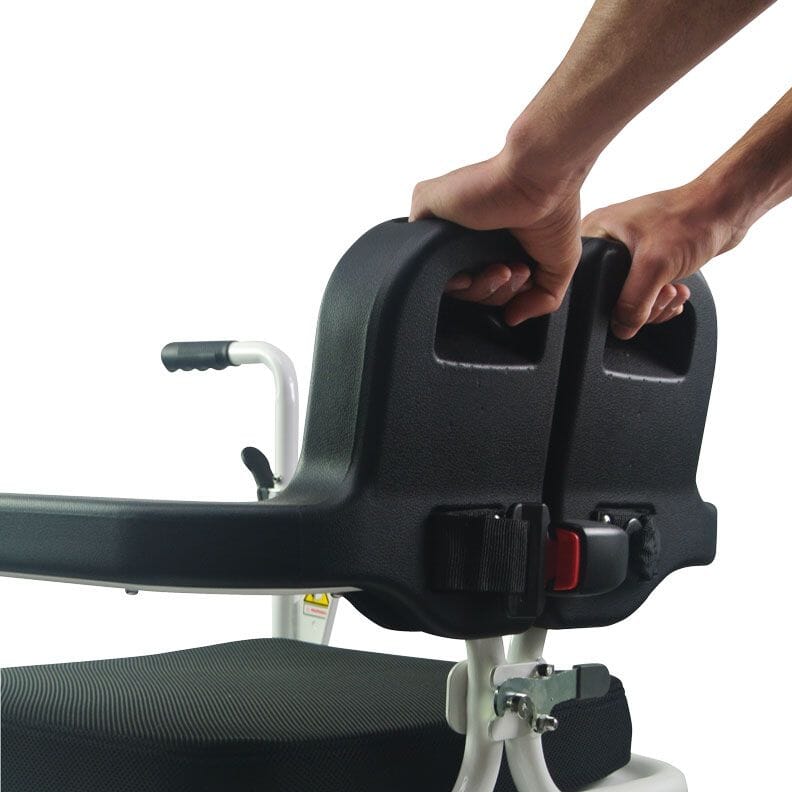 Fauteuil WC/douche et transfert Moovy électrique