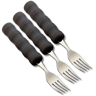 Couverts légers Homecraft avec manche en mousse Fourchette - Lot de 3