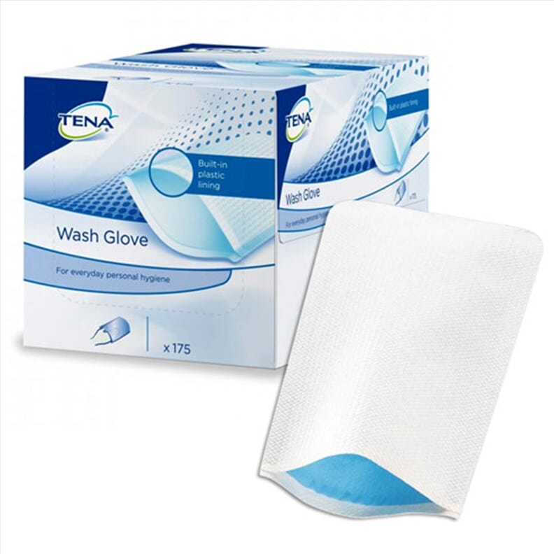 Gant de toilette jetable Tena - 175 unités