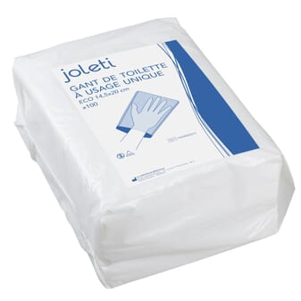 TENA Wash Glove - gant de toilette jetable - 50 pièces - Deforce Medical