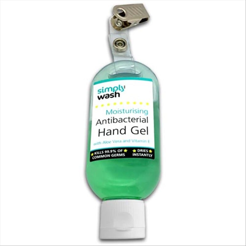 View Gel antibactérien pour les mains bouteille 50 ml avec clip 1 unité information