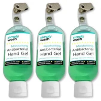 View Gel antibactérien pour les mains bouteille 50 ml avec clip Lot de 3 information