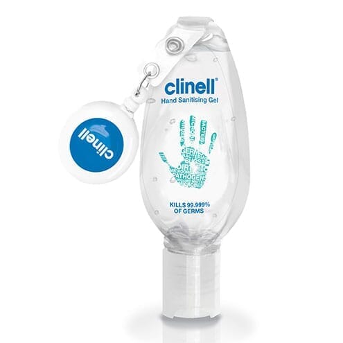 Gel hydroalcoolique Clinell 50ml avec clip
